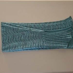 Mermaid tail blanket/snuggie multi-colored